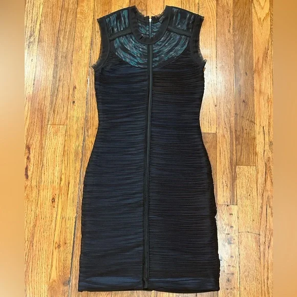 mini dress with beads Gold Beads Embellished Mini Dress